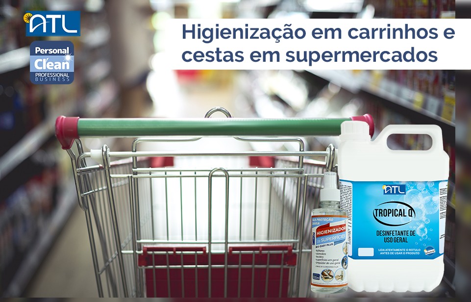 You are currently viewing Higienização de carrinhos e cestas em supermercados